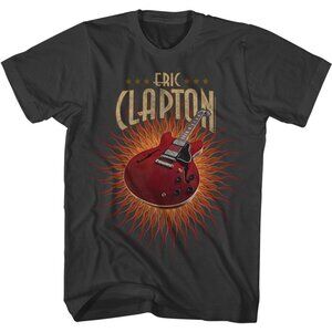 Eric Clapton Guitar Flames T-Shirt Blues Rock Music Fan Graphic Tee 05